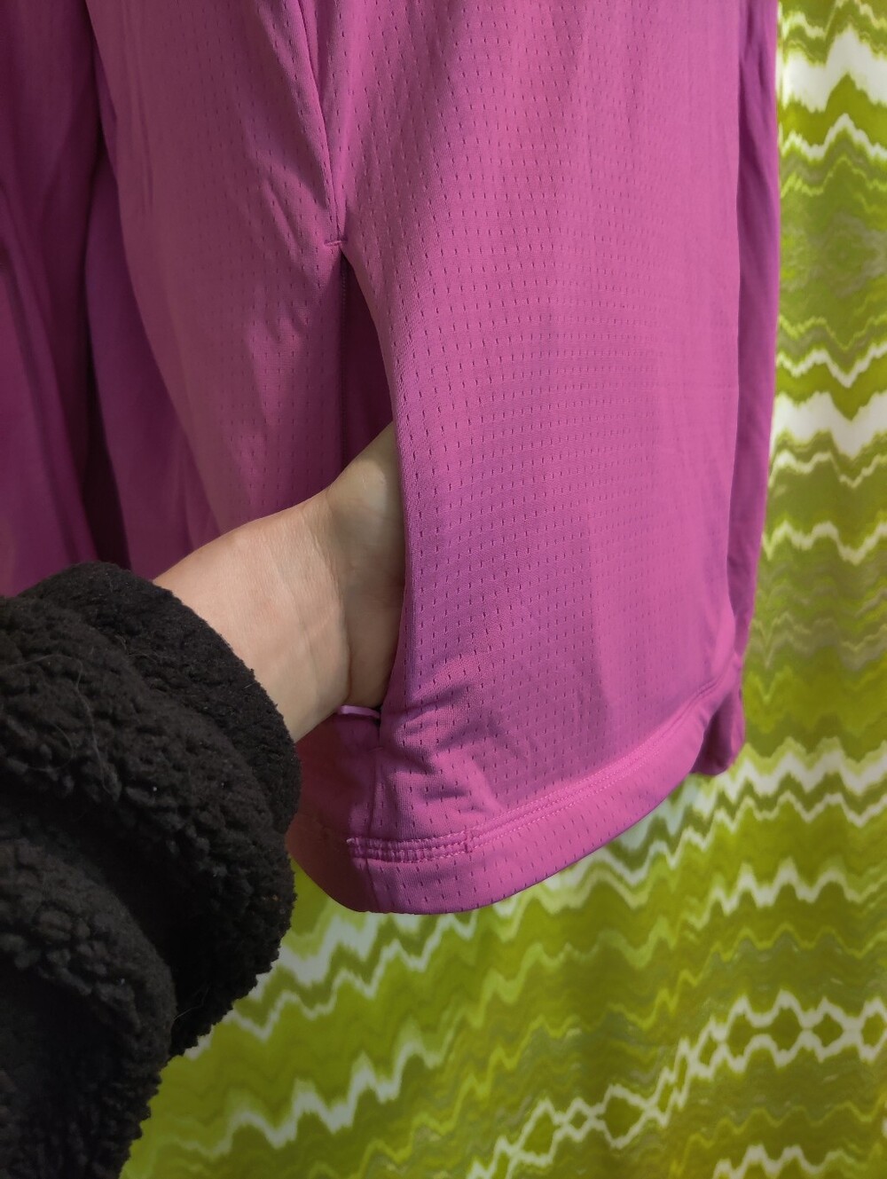1/4 Zip Long Sleeve Active Top - Picture 4 of 6